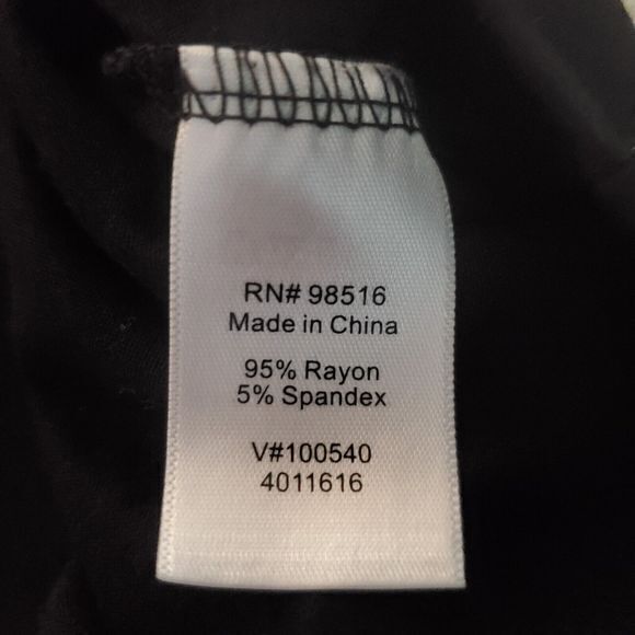 Coldwater Creek Sweater Womens XL BLACK Pullover Knit Stretch V Neck Lightweight - Picture 5 of 10